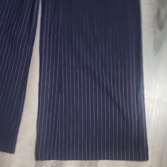 Ramy Brook Meghan Wide-Leg Pants Blue & White Stripe Size 4 - Picture 6 of 7